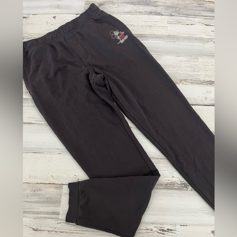 Gray Mickey Mouse junk food clothing jogger sweatpants